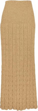 Fringe Womens Dafne Maxi Skirt In Camel