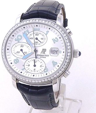 Audemars Piguet Pre-owned Audemars Piguet Millenary Chronograph Silver Dial Ladies Watch 26018ST.ZZ.D007CR.01