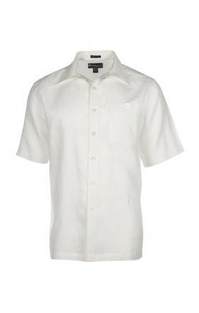 Hook & Tackle Mens Pavilion Short Sleeve Shirt In White