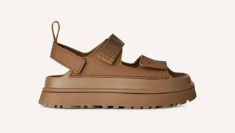 UGG Womens Goldenglow Sandal In Bison Brown