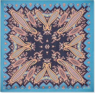 Etro Seidentwill-Halstuch mit konzentrischem Paisley-Motiv