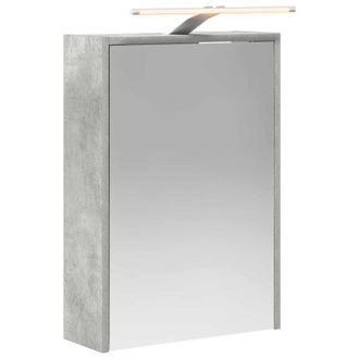 vidaXL Armario Con Espejo De Ba&ntilde;o Gris Concreto 43 X 16 X 62.5 Cm Vidaxl
