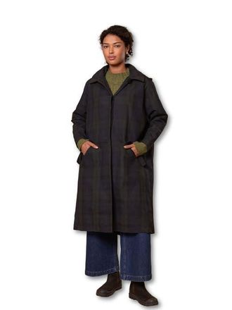 Celtic & Co. British Waxed Cotton Trench Coat in Blackwatch at Nordstrom, Size 12