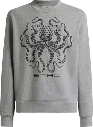 Etro Felpa con stampa logo - Grigio