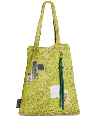 Song for the Mute faux-shearling tote bag - men - Fabric - OS - Yellow