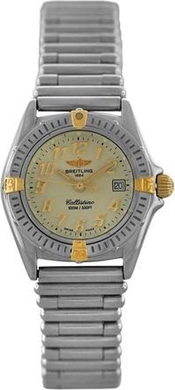 Breitling Pre-owned Breitling Callistino Quartz Gold Dial Ladies Watch B52345