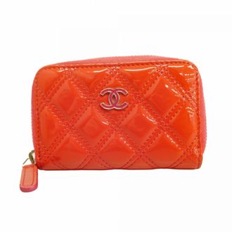 Chanel Pink Patent Leather Coin Purse/Coin Case (Pre-Owned)