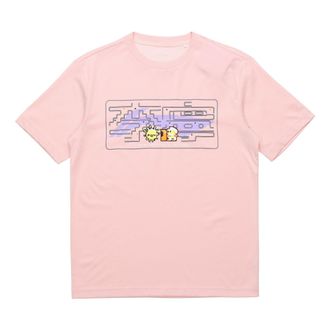 Li-Ning Cartoon Graphic Loose Fit T-shirt Pink AHSR340-14