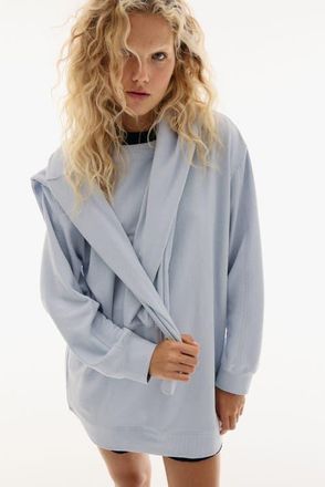 H&M Sweatshirt Dress in Light Blue at Nordstrom, Size X-Large