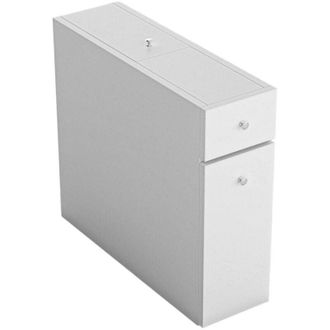 Dmora Mobile sottolavabo Isidora, Mobiletto da bagno, Contenitore porta lavabo, Armadio per lavandino, 20x60h55 cm, Bianco - Dmora