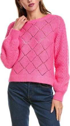 525 america Pointelle Lofty Wool-Blend Pullover