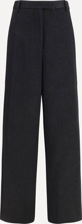 Dries Van Noten Pantaloni wide-leg con stampa all-over Woman 38