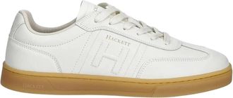 Hackett Harper Crest Sneakers - Heren - Sneakers - Beige - 40 EU - Leer - Schoenen