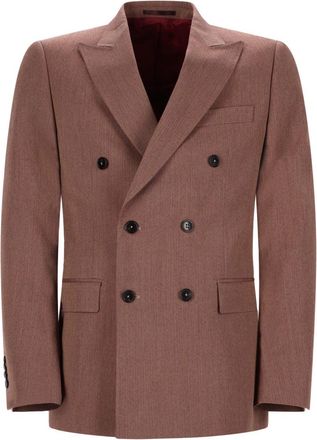 Dr&ocirc;le de Monsieur Double-Breasted Blazer Smooth Texture