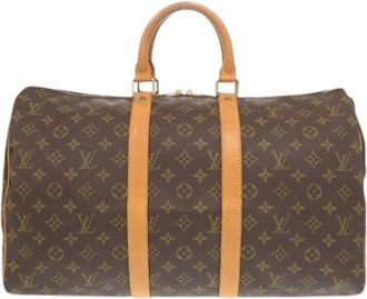 Louis Vuitton Pre-owned Weekend Bags, male, Brown, Size: ONE SIZE Pre-owned M41428 Boston Bag