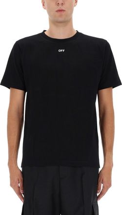 Off-white T-Shirt With Logo-Uomo