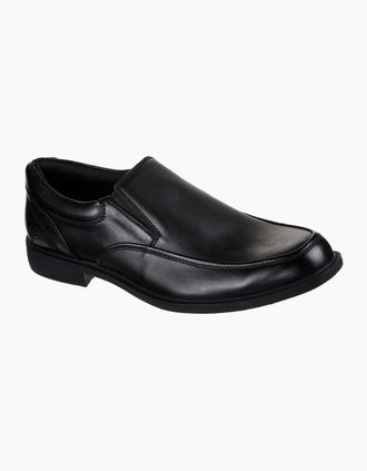 Skechers Mens Skechers Dreston Ratlon Leather Mens Black Loafers - Size: 12