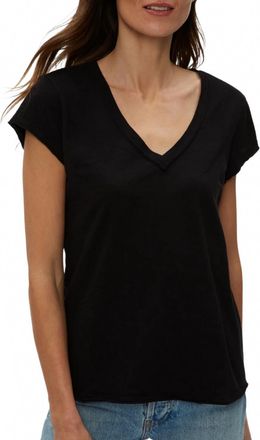 Michael Stars Baxter V-Neck Tee In Black