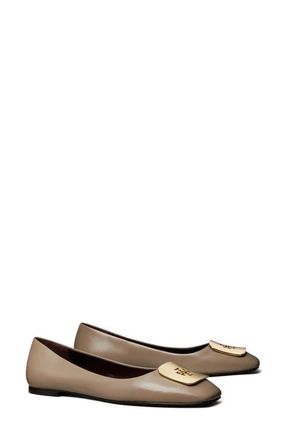 Tory Burch Georgia Ballet Flat in Dark Elk at Nordstrom, Size 7.5