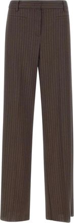 Marella Straight Broeken - Dames - Wijde Broeken - Bruin - L - Broeken