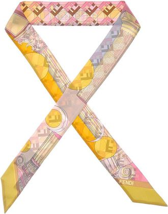 Fendi Fendi Wrappy Silk Scarf