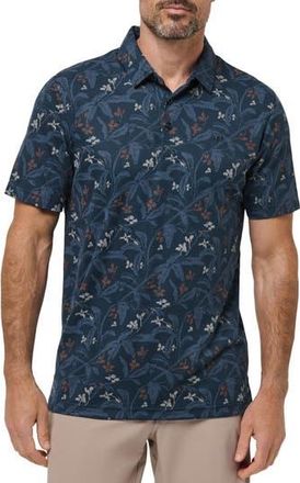 Travis Mathew Relationship Status Floral Polo in Titan at Nordstrom Rack, Size Xx-Large