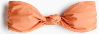 H&M Padded Bandeau Bikini Top in Orange at Nordstrom, Size Medium
