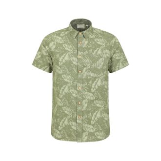 Mountain Warehouse Overhemd met korte mouwen voor heren Tropical (Donkergroen)