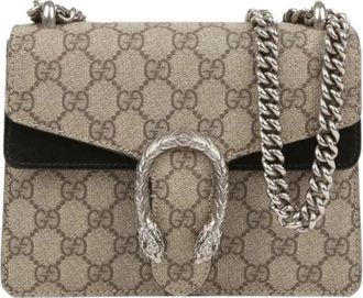 Gucci Pre-owned Cross Body Bags, female, Brown, Size: ONE SIZE Pre-owned Dionysus Mini Chain Shoulder and Crossbody Bag