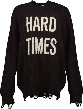 Moschino Dames, Truien, Bruin, Maat: 3XS Wol