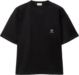 Versace Medusa T-shirt met zakje - Heren - T-shirts - Zwart - L - Katoen - Tops