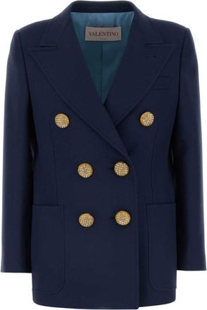 Valentino Garavani Navy blue wool blazer
