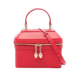 Bulgari Pre-owned Serpenti Jewelry Box 2way Handbag - Dames - Pre-owned - Rood - Maat: ONE Size Leer