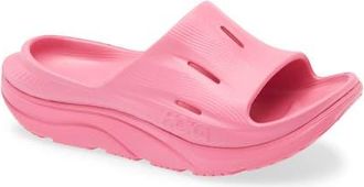 Hoka One One Ora Recovery Slide 3 Sandal in Neon Rose /Neon Rose at Nordstrom, Size 11 Womens