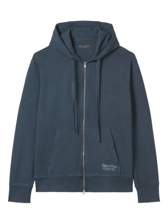Marc O'Polo hooded zip-up jacket - Blue