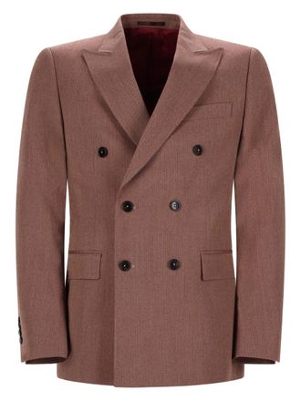 Dr&ocirc;le de Monsieur Double-Breasted Blazer Smooth Texture