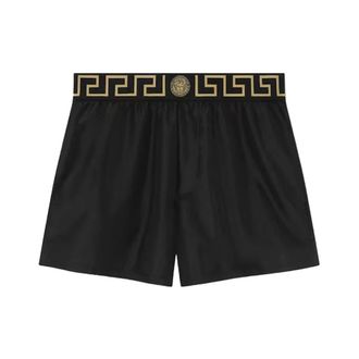 Versace Greca Border Swim Shorts - male - Versace - Underpants - Black - 2XL - Underwear