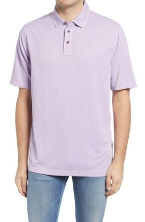 Johnston & Murphy Vintage Slub Jersey Polo in Lavender at Nordstrom, Size Xx-Large