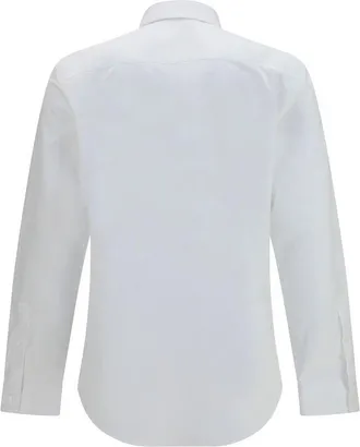 Burberry Mens White Cotton Dress Shirt