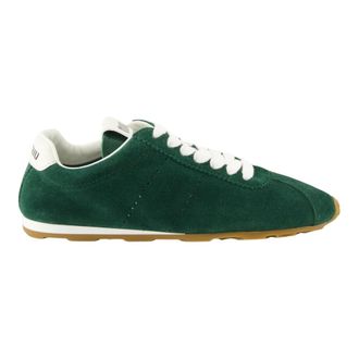 Miu Miu Plume Suede Sneakers - Dames - Schoenen - Groen - Maat: 37 EU Su&egrave;de