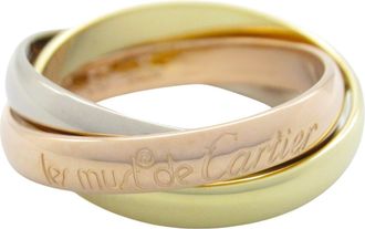 Cartier Gold Yellow Gold (18K) Pink Gold (18K) White Gold (18K) Band Ring (Pre-Owned)