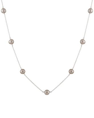 Splendid Pearls Silver 7-8Mm Freshwater Pearl Necklace