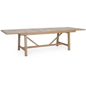 BIZZOTTO Bizzotto Tavolo Allungabile Rettangolare Kalimera 212 / 285 x 106 Cm con Mattonelle Colore Desert