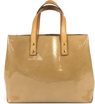 Louis Vuitton Beige Monogram Noisette Monogram Vernis Handbag Tote Bag (Pre-Owned)