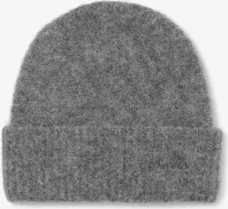 Ganni Soft Wool Beanie in Paloma Melange Womens