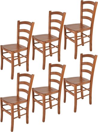 Tommychairs Tommychairs Set 6 Sillas Venice En Haya Color Cerezo