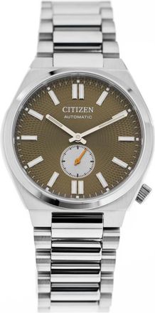 Citizen Small Second Groene Wijzerplaat Roestvrijstalen Armband - unisex - Horloges - Groen - ONE Size - Accessoires
