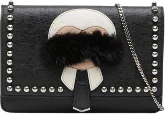 Fendi Pre-owned Vintage Schoudertas - Dames - Vintage Schoudertas - Zwart - ONE Size - Leer - Vintage