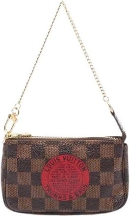 Louis Vuitton Borsa Pre-owned Mini Pochette Accessoires Damier - - Pre-owned - Donna - Marrone - ONE SIZE