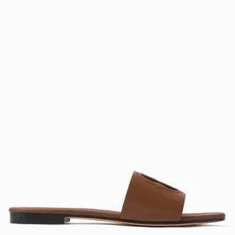 Bally Goldie Logo Embossed Leather Sandals